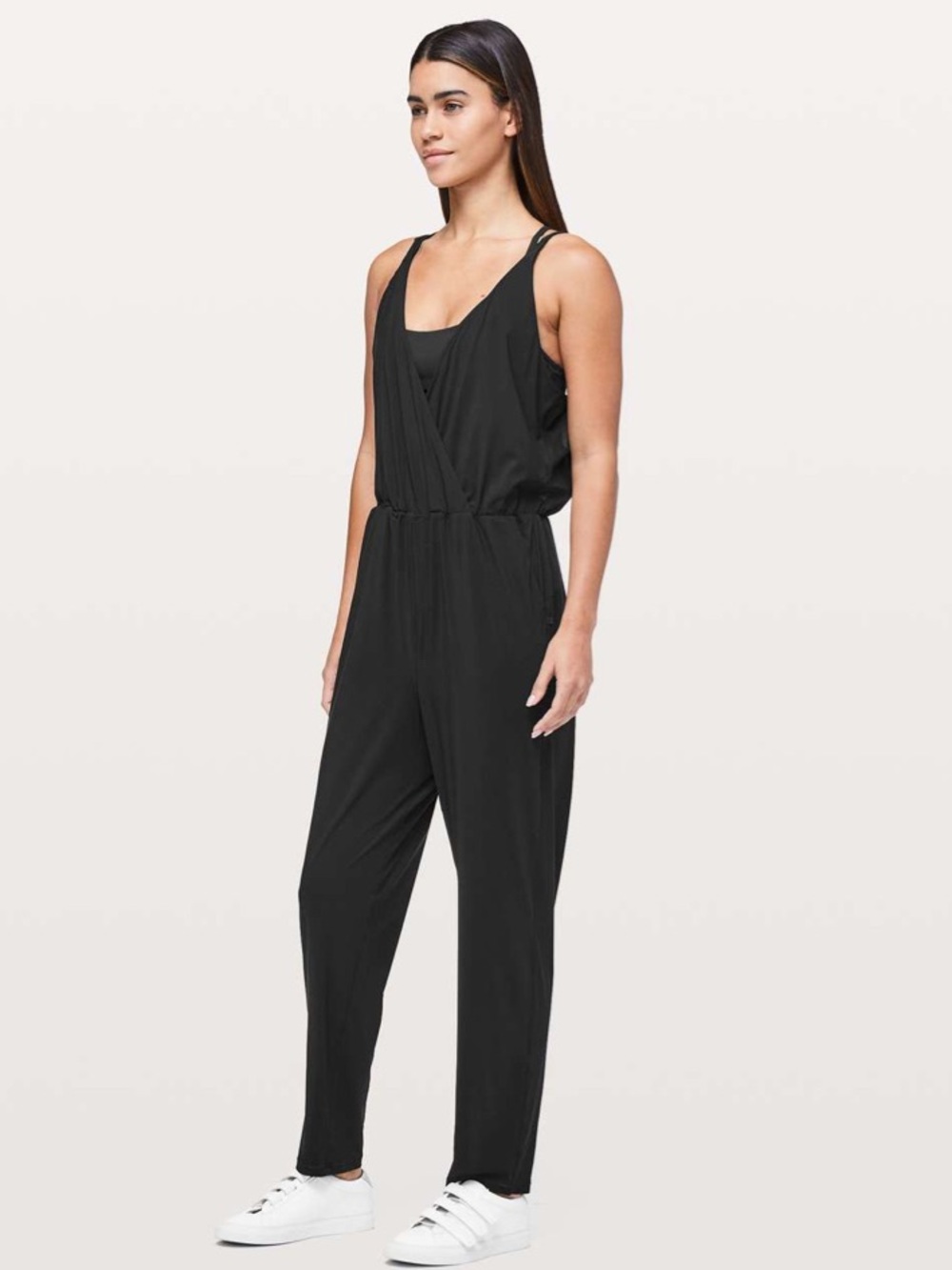 lululemon athletica Black All for it onesie Sleeveless V-Neck Jumpsuit